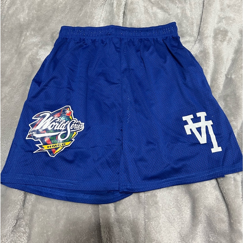 Eric Emanuel Blue LA Mesh Shorts